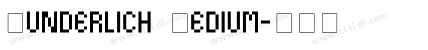 Wunderlich Medium字体转换